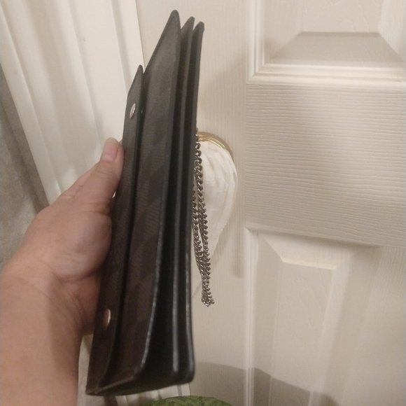 Louis Vuitton Graphite Accordion Wallet with Chain - Picture 7 of 15